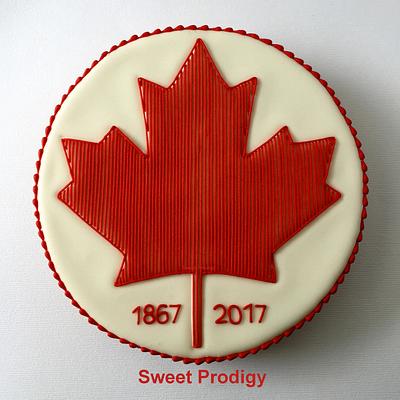 Canadian Maple Leaf - Cake by Sweet Prodigy