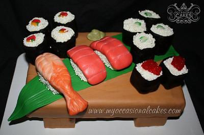 "Sushi" Cake - Cake by Occasional Cakes