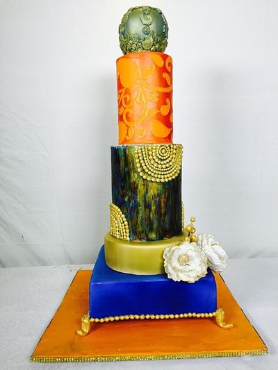 #Indo# western #wedding #cake - Cake by Payal
