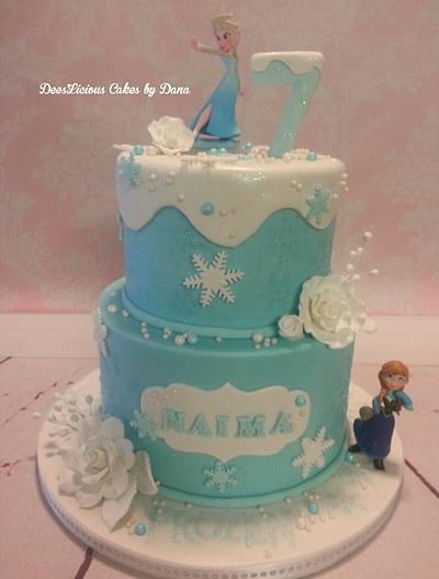 Frozen Elegance - Cake by Dees'Licious Cakes by Dana