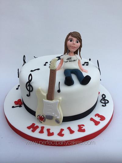 Guitar birthday cake - Cake by Perfect Party Cakes (Sharon Ward)