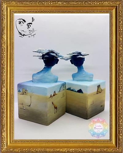 Coppia con la testa piena di nuvole - Sugar in Dalì Collaboration - Cake by Linda Biancardi