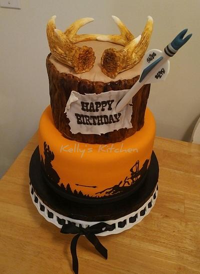 Bow hunter's birthday cake - Cake by Kelly Stevens