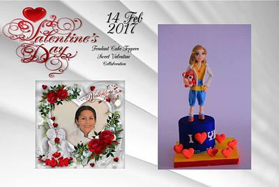 Sweet valentine collaboration 2017 - I love ye - Cake by Super Fun Cakes & More (Katherina Perez)