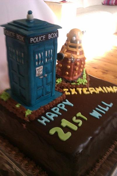 Dr Who 21st mud cake - Cake by Cakemummy
