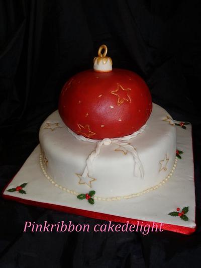 Christmas bauble cake - Cake by Pinkribbon cakedelight (Marystella)