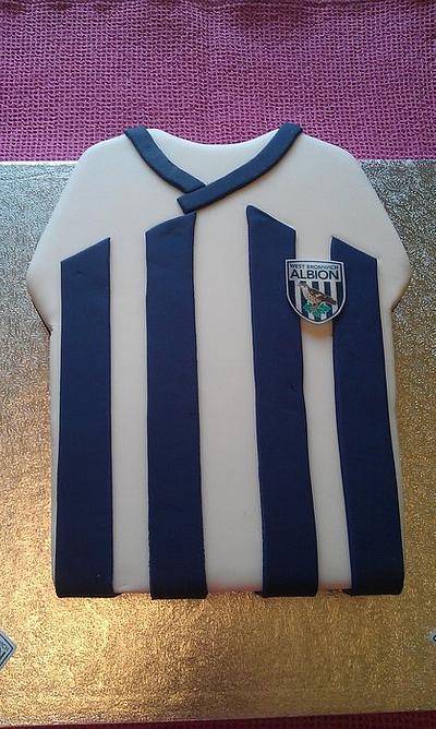West Bromwich albion shirt - Cake by Kerry