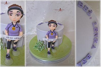 For sports woman - Cake by Tortolandia