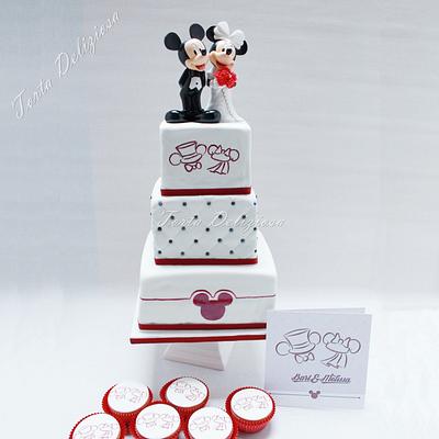 Mickey&Minnie Wedding - Cake by Torta Deliziosa