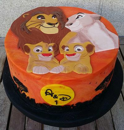 Lion king and family - Cake by Dulce Victoria