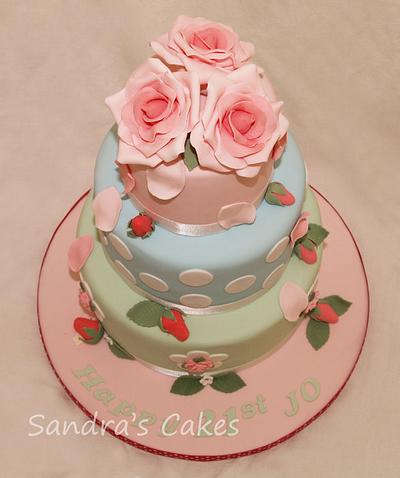 Cath Kidston - For Jo! x - Cake by Sandra's cakes