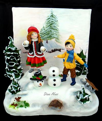 The winter - Cake by  Diana Aluaş