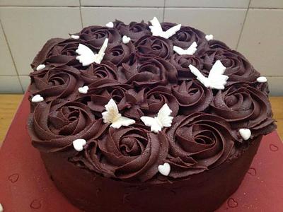 rosettes - Cake by TnK Caketory