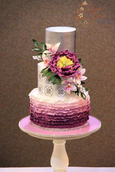 Silver and Lilac!   - Cake by Signature Cake By Shweta
