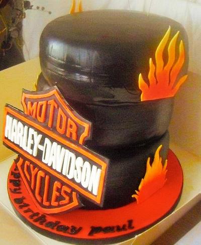 Harley Davidson - Cake by Jacqui's Cupcakes & Cakes