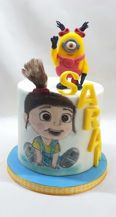 Painted Agnes of Minions - Cake by Kaliss