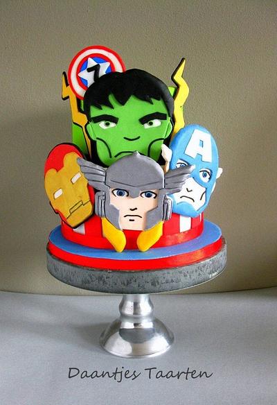Avengers super heroes - Cake by Daantje