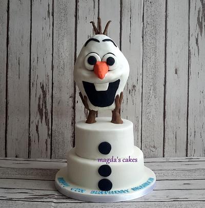 Olaf cake - Cake by Magda's Cakes (Magda Pietkiewicz)