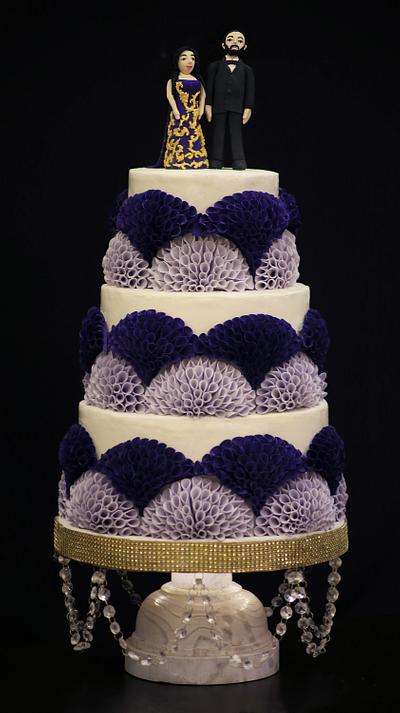 Wedding cake #PurpleCake #WeddingBells #Proposals  - Cake by Caked India