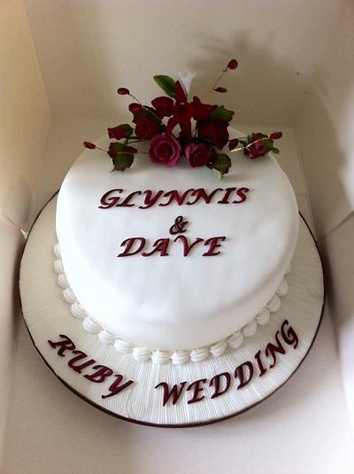 ruby wedding - Cake by loobie