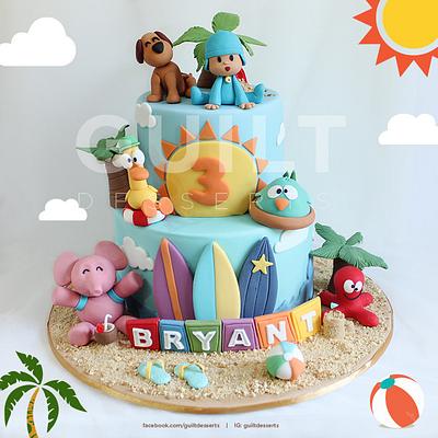 Pocoyo's Beach Holiday - Cake by Guilt Desserts