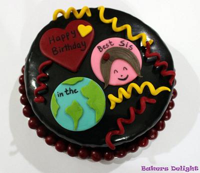 Birthday cake for a sister - Cake by Urooj Hassan