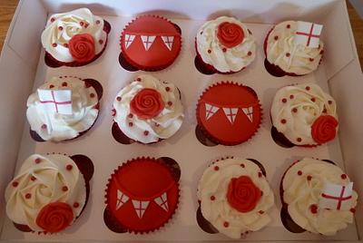 St George's Day Cupcakes - Cake by Sian