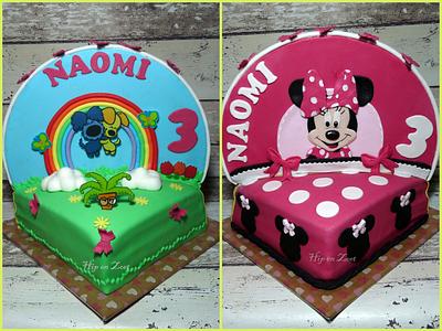 woezel & Pip and Minnie mouse - Cake by Bianca
