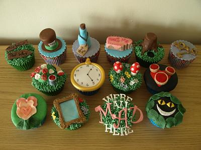 Alice In Wonderland Cupcakes - Cake by Cathy's Cakes