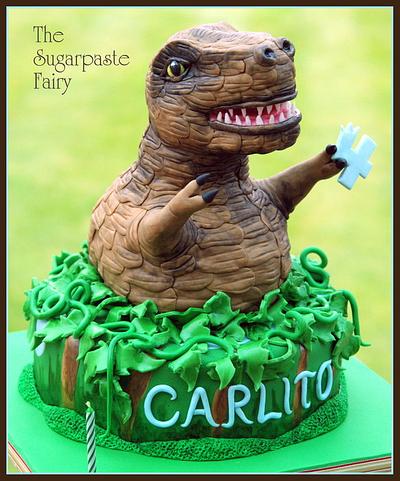 T-rex - Cake by The Sugarpaste Fairy