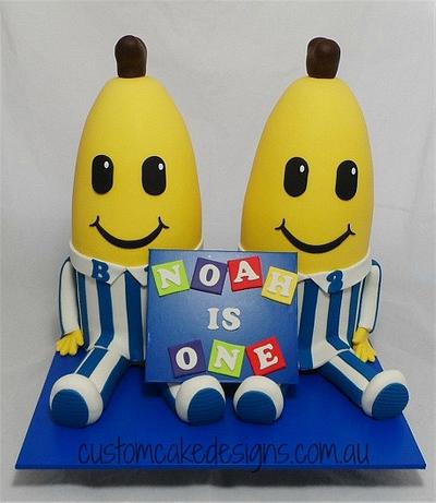 Bananas in Pajamas - Cake by Custom Cake Designs