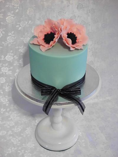 Pink Anemones - Cake by Michelle