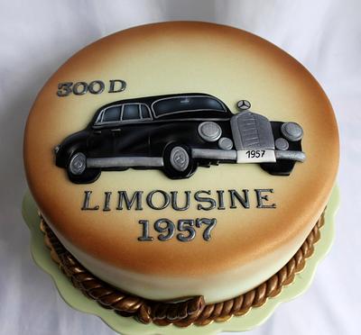  Mercedes 300D Limousine 1957 - Cake by Kateřina Lončáková