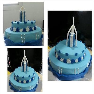 Burj Al Arab themed cake - Cake by Rovi