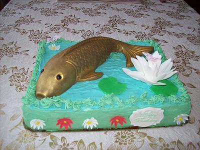 Gold fish. - Cake by Lyubov