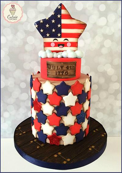 Fourth of July Cake - Cake by Cutsie Cupcakes