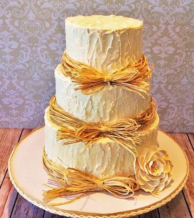 Rustic Wedding Cake - Cake by Colormehappy