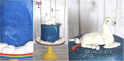 UNICORN and the starry night <3 - Cake by Sylwia