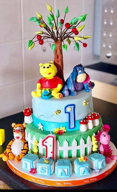 First birthday winnie the poo - Cake by Jollyjilly