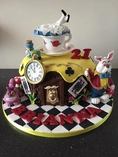 Alice in wonderland  - Cake by Donnajanecakes 
