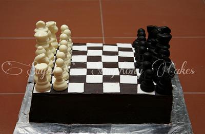 chess board cake - Cake by sivathmika