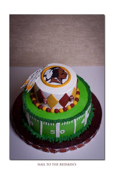 Hail to the Redskins - Cake by Jan Dunlevy 