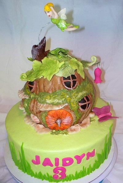 Tinkerbell House Cake - Cake by Angel Rushing