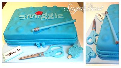 Smiggle Pencilcase & Stationery  - Cake by Mary @ SugaDust