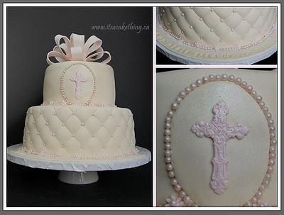 Emma's Baptism Cake  - Cake by It's a Cake Thing 