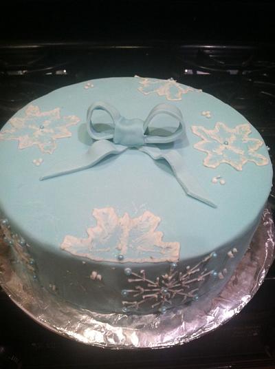 Blue winter  - Cake by Lisa Zaehler-  Z Kitchen Zink Cakes