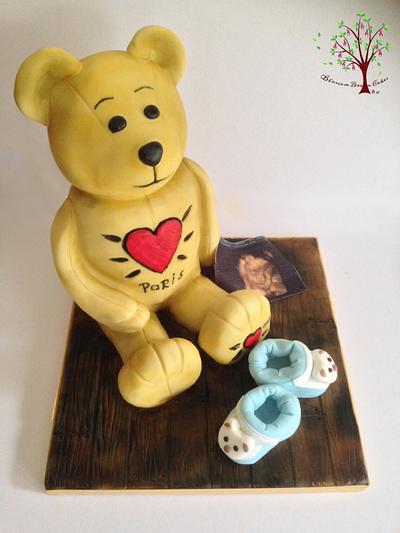 Baby Shower Teddy - Cake by Blossom Dream Cakes - Angela Morris