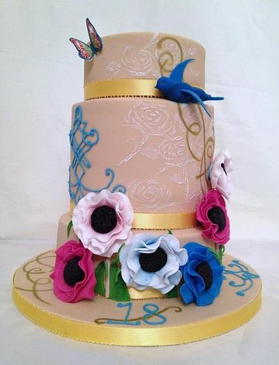 Beautiful 18th Birthday Cake - Cake by Vicki Graham