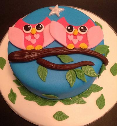 Owl cake - Cake by Lanamaycakes