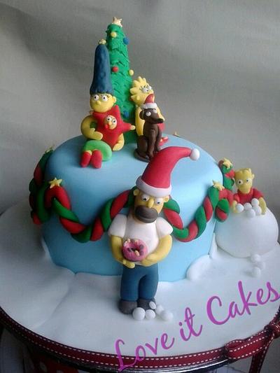 Simpson christmas - Cake by Love it cakes